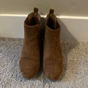 Cognac Ellie Slip On Booties Size 6.5